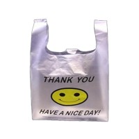 hdpe custom logo shopping grocery biodegradable plastic t-shirt bag